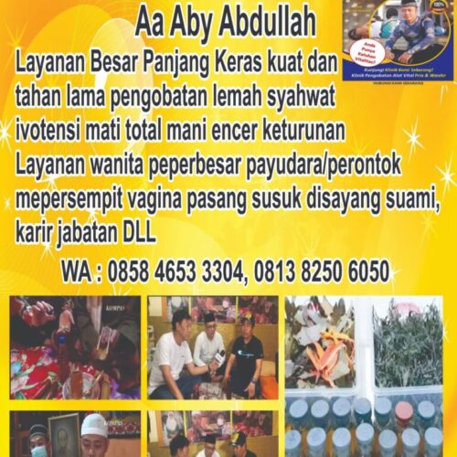 Pengobatan Alat Vital Jakarta Selatan (Aa. Aby Abdullah) (4) Pengobatan Alat Vital Jakarta Selatan (Aa. Aby Abdullah) (4)